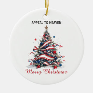 Ornement - Arbre de Noël patriotique ATH1 avec ori