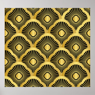 Ornement Art Déco : Motif Vintage sans couture