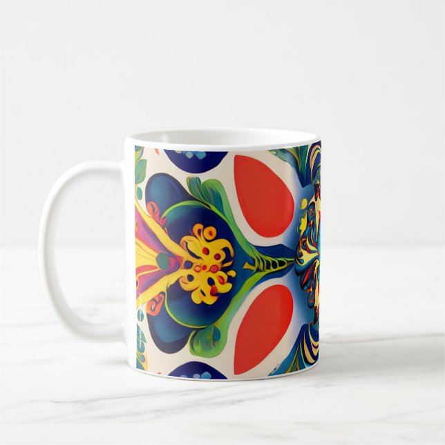 Ornement artistique ukrainien Samchykivka - Mug (Gauche)
