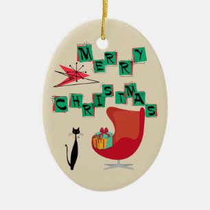 Ornement atomique de Noël d'ère de MCM