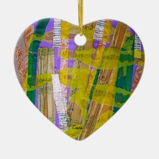 Ornement avec collage fantaisiste.