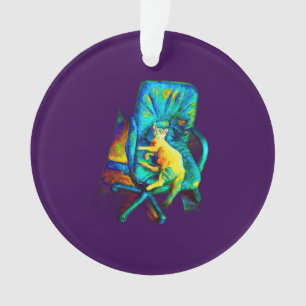 ORNEMENT AVEC CONCEPTION CAT ART