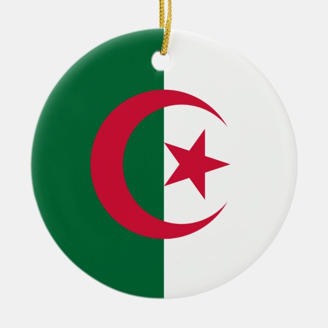 Ornement avec drapeau d'Algérie (Devant)