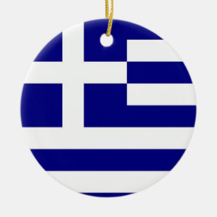 Ornement avec drapeau de la Grèce