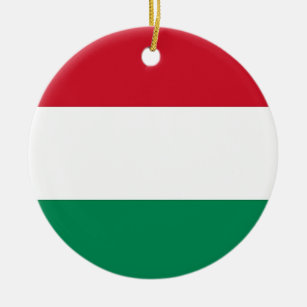 Ornement avec drapeau de la Hongrie