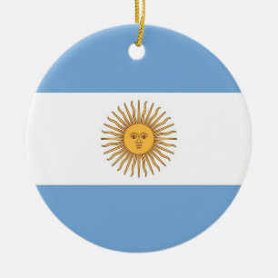 Ornement avec drapeau de l'Argentine