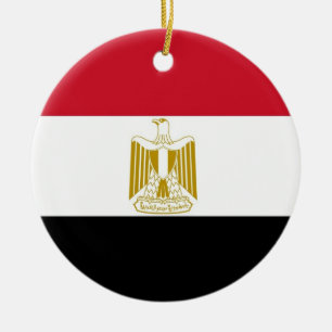 Ornement avec drapeau d'Egypte