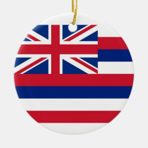 Ornement avec drapeau d'Hawaii