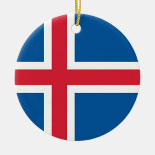 Ornement avec drapeau d'Islande