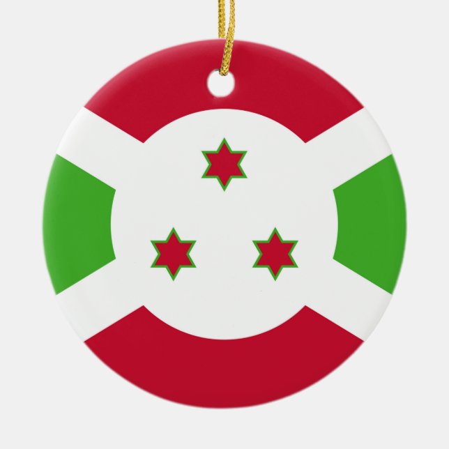 Ornement avec drapeau du Burundi (Devant)