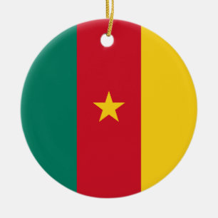 Ornement avec drapeau du Cameroun