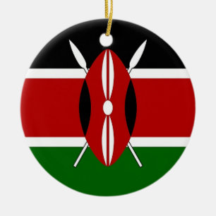 Ornement avec drapeau du Kenya
