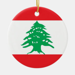 Ornement avec drapeau du Liban
