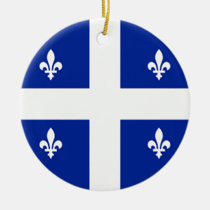 Ornement avec drapeau du Québec, Canada