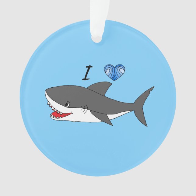 Ornement avec la conception mignonne de requins (devant)