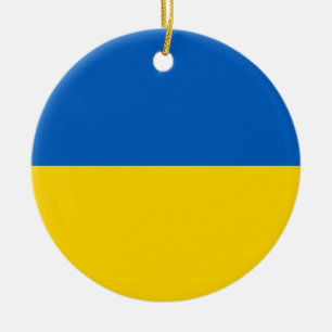 Ornement avec le drapeau de l'Ukraine