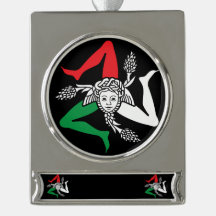 Sicilian Trinacria Medusa Emblem Italian Theme