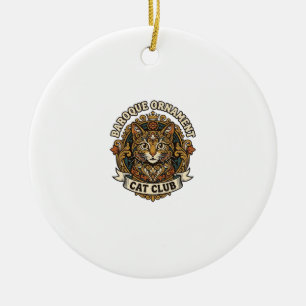 Ornement baroque Chat Cadeau amateur de chat - Orn
