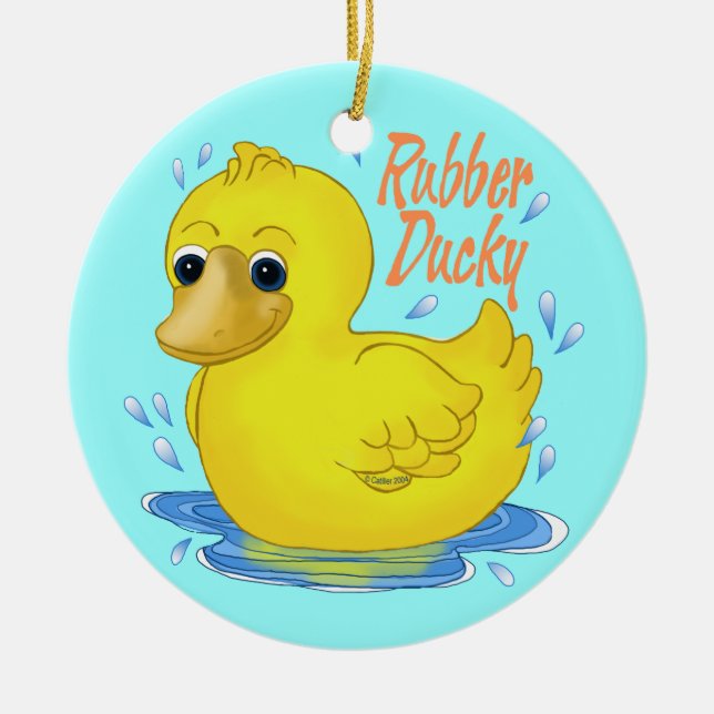 Ornement Canard en caoutchouc  (Devant)