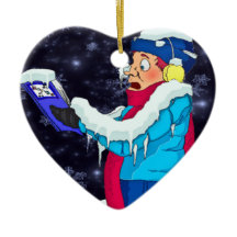 Ornement caroleur de Noël froid