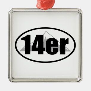 Ornement Carré Argenté 14er