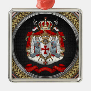 Ornement Carré Argenté [200] Templar Coat of Arms