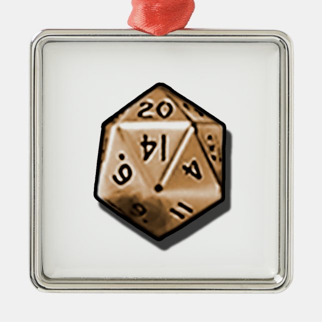 Ornement Carré Argenté 20 naturels (Devant)