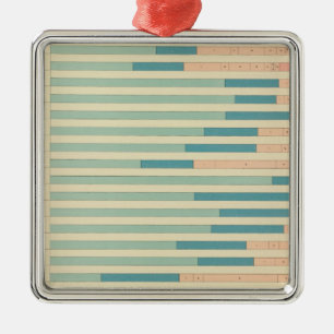 Ornement Carré Argenté 43 professions par couleur, nationalité 1890