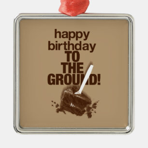 Ornement Carré Argenté À la terre