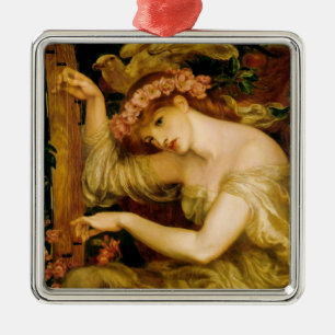 Ornement Carré Argenté A Sea Spell (by Dante Gabriel Rossetti)