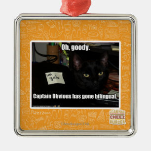 Ornement Carré Argenté Ah, sucrerie