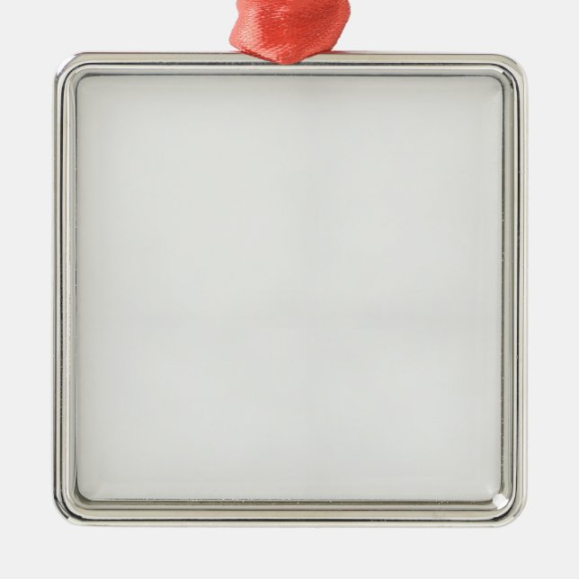 Ornement Carré Argenté Ajoutez du charme à votre arbre avec saké joyeux (Devant)