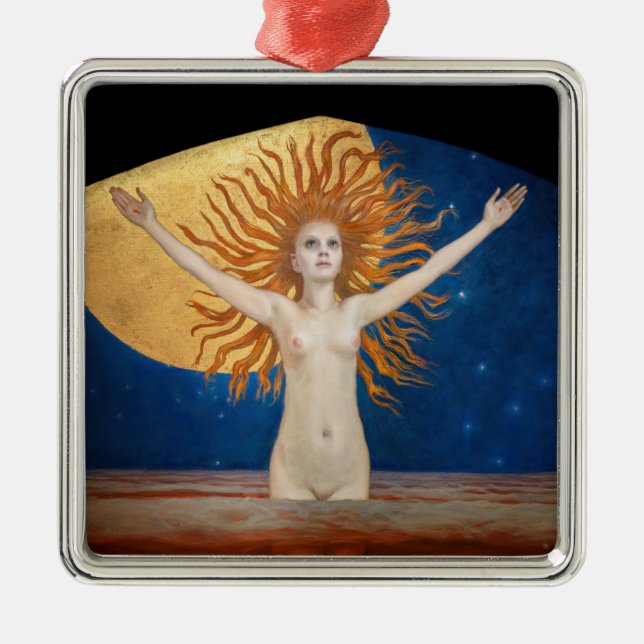 Ornement Carré Argenté Akseli Gallen-Kallela - Ad Astra (Devant)