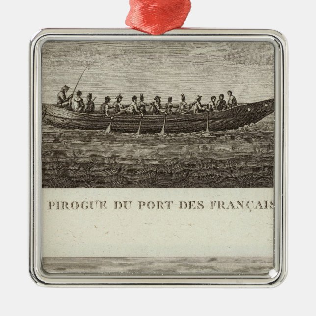 Ornement Carré Argenté Alaska 6 (Devant)