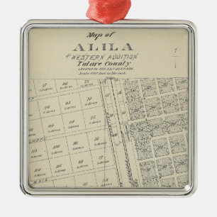 Ornement Carré Argenté Alila
