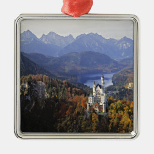 Ornement Carré Argenté Allemagne, Bavière, château de Neuschwanstein. Roi