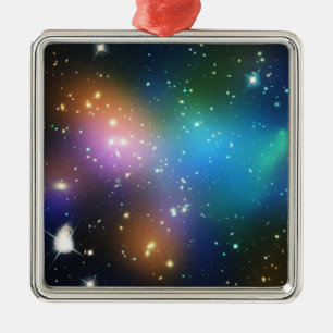 Ornement Carré Argenté amas de galaxies Abell 520