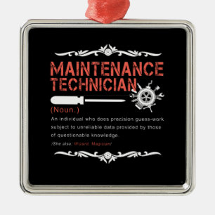 Ornement Carré Argenté Amateurs mécaniques Définition du technicien de 