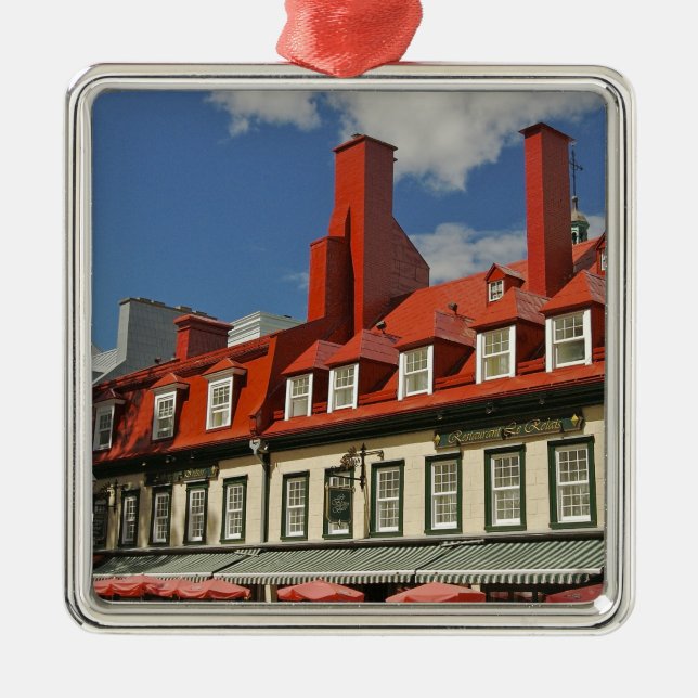 Ornement Carré Argenté Amérique du Nord, Canada, Québec, Vieux-Québec.3 (Devant)