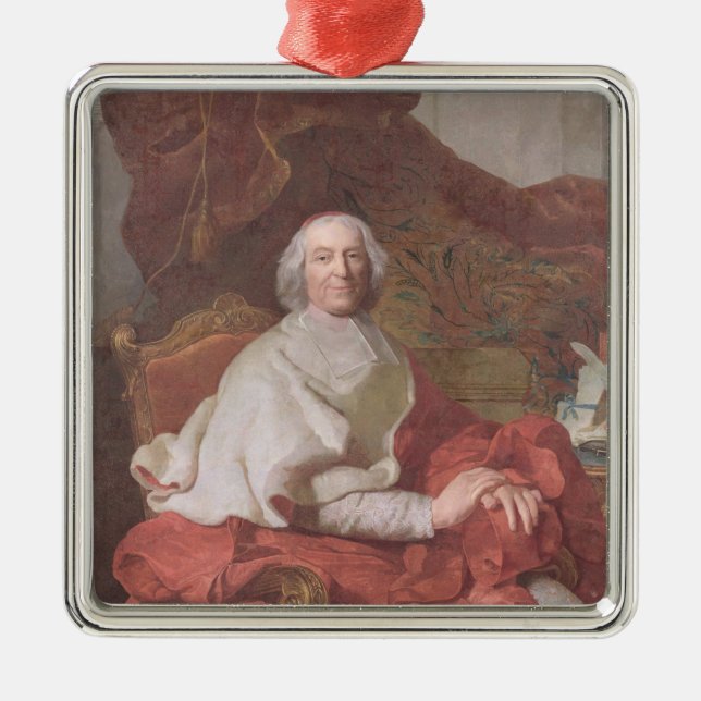 Ornement Carré Argenté André cardinal Hercule de Fleury (Devant)