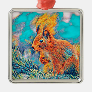 Ornement Carré Argenté AnimalMix_Squirrel_001_by_JAMColors
