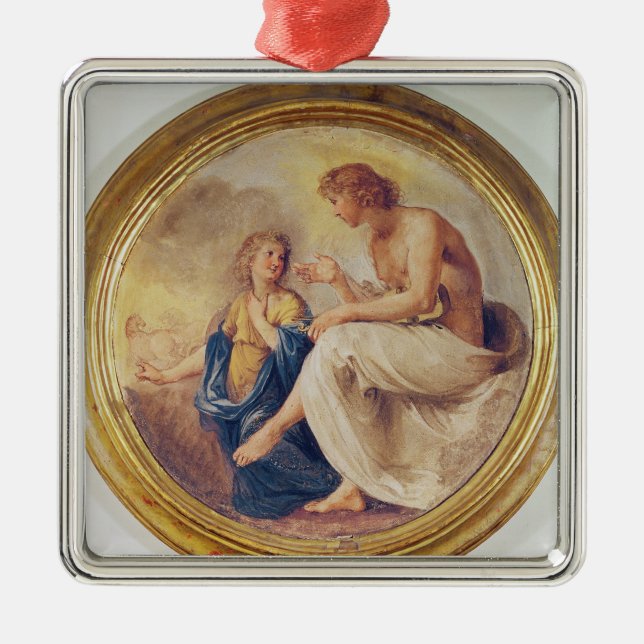 Ornement Carré Argenté Apollo et Phaethon, c.1634 (fresque) (Devant)