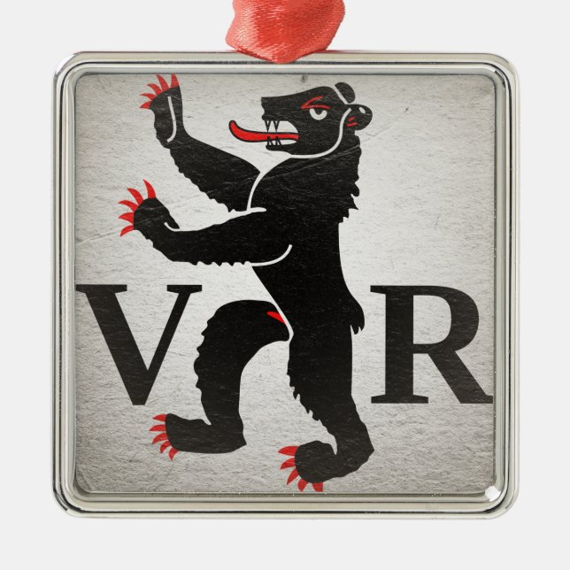 Ornement Carré Argenté Appenzell Ausserrhoden (Devant)