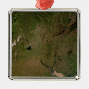 Ornement Carré Argenté Argentine