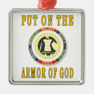 ORNEMENT CARRÉ ARGENTÉ ARMÉE DE DIEU