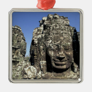 Ornement Carré Argenté Asie, Cambodge, Siem Reap, Angkor Thom (b. fin