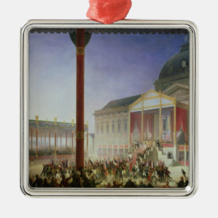 Ornement Carré Argenté Assemblée du champion de Mai, le 1er juin 1815