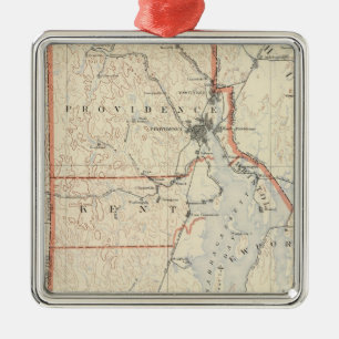 Ornement Carré Argenté Atlas 2 d'Île de Rhode