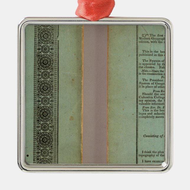 Ornement Carré Argenté Atlas moderne (Devant)