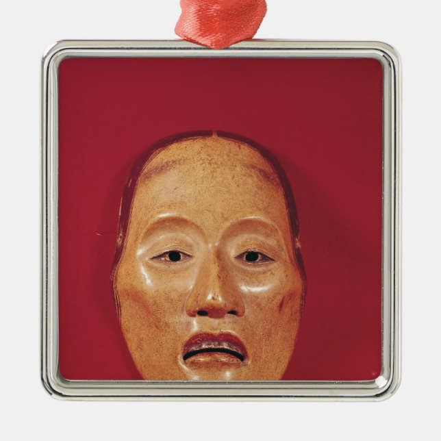 Ornement Carré Argenté Aucun masque de théâtre (Devant)